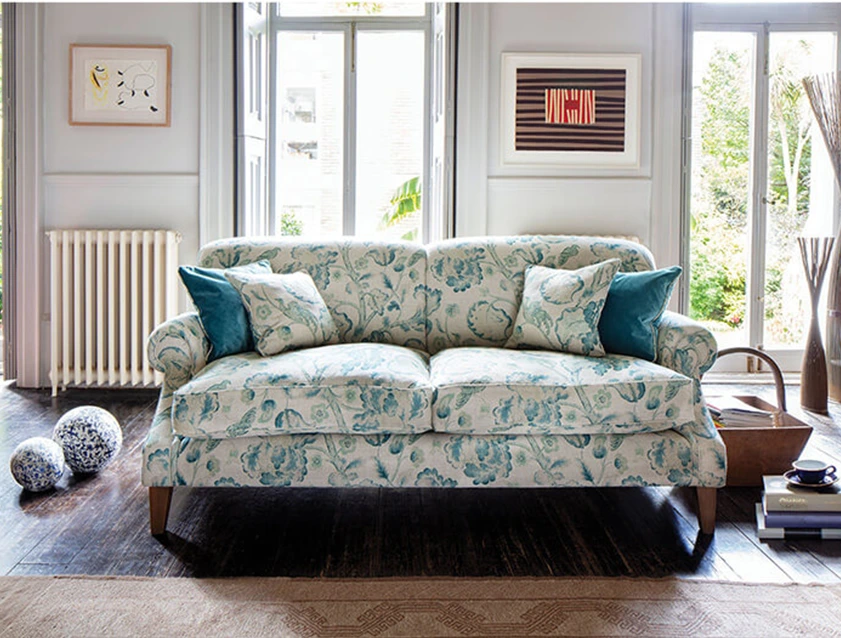 Tangmere 3 Seater Sofa in Floral Linens L'Oiseaux Tapestry_tablet